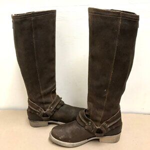 Luxe De Leon Templo Tall Harness Boot Fleece Lining